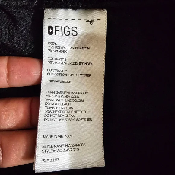 FIGS Technical Collection Women's Jogger Pants XXS Black - Picture 8 of 8